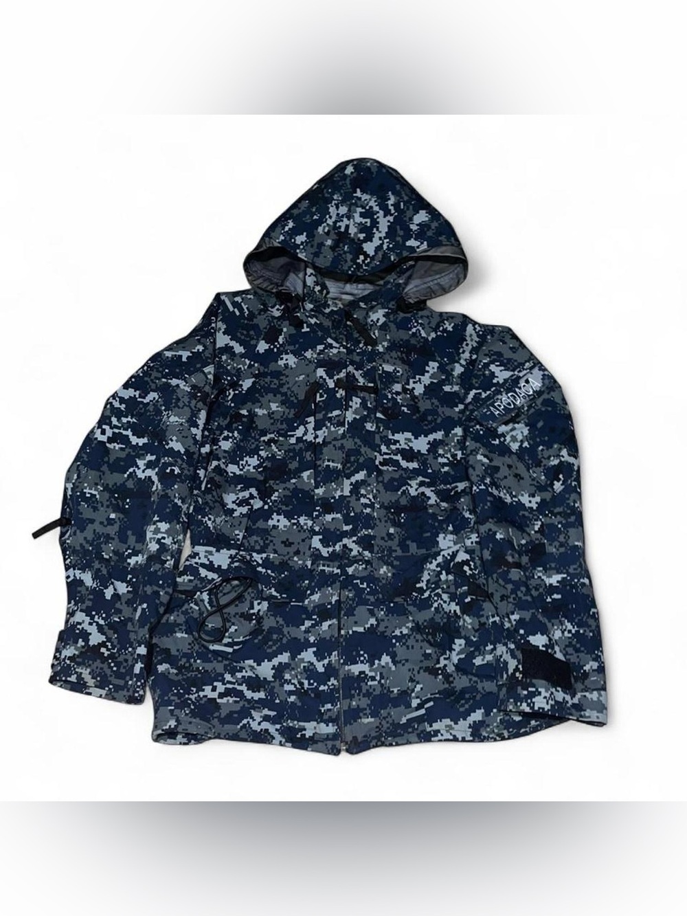 US Navy Working Parka GoreTex Jacket Medium Short Digital Blue Camo Military